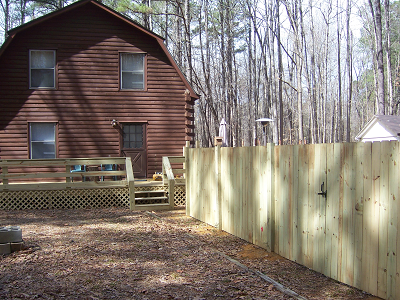 Smthfield wood fence privacy