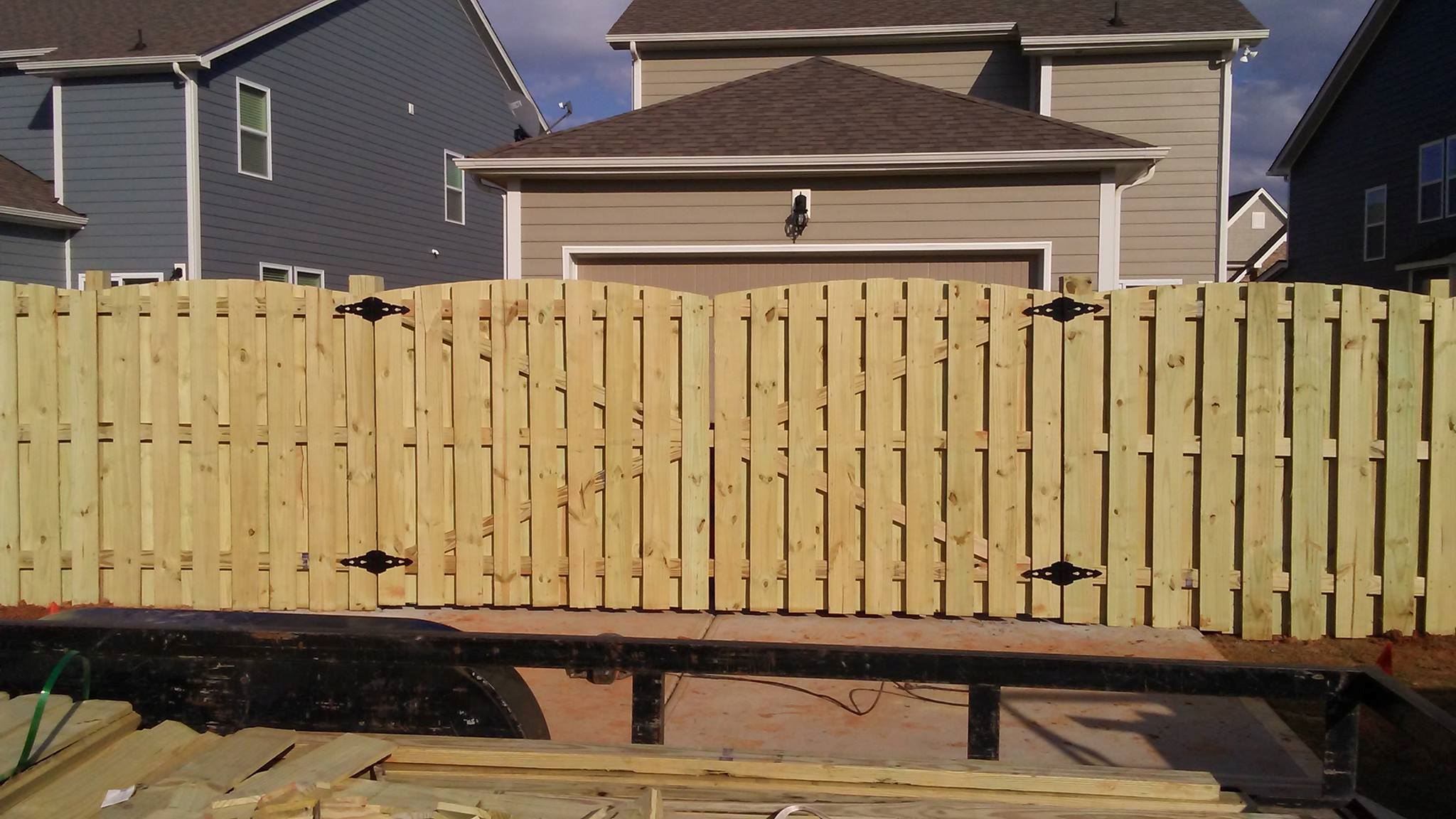 Princeton Wood Fences Semi Privacy fence Shaddow box